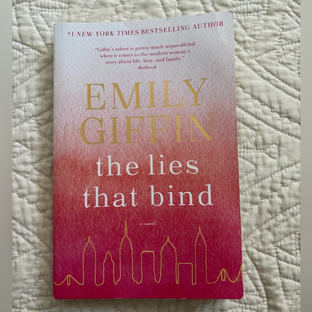 Emily Giffin Novel with Pink and White Cover